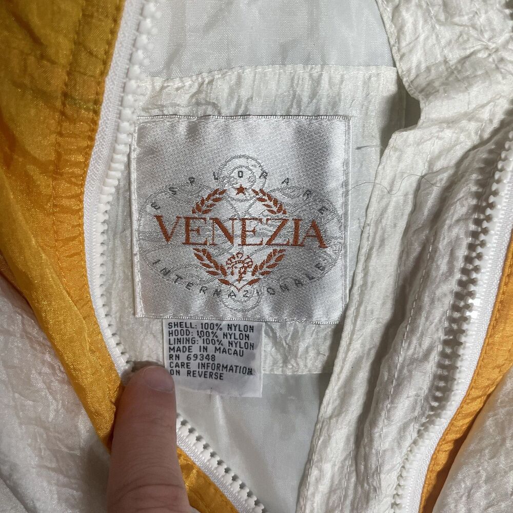 Venezia Vintage Windbreaker Men’s XL 90s Colorblock Jacket Retro Nylon - Picture 3 of 3